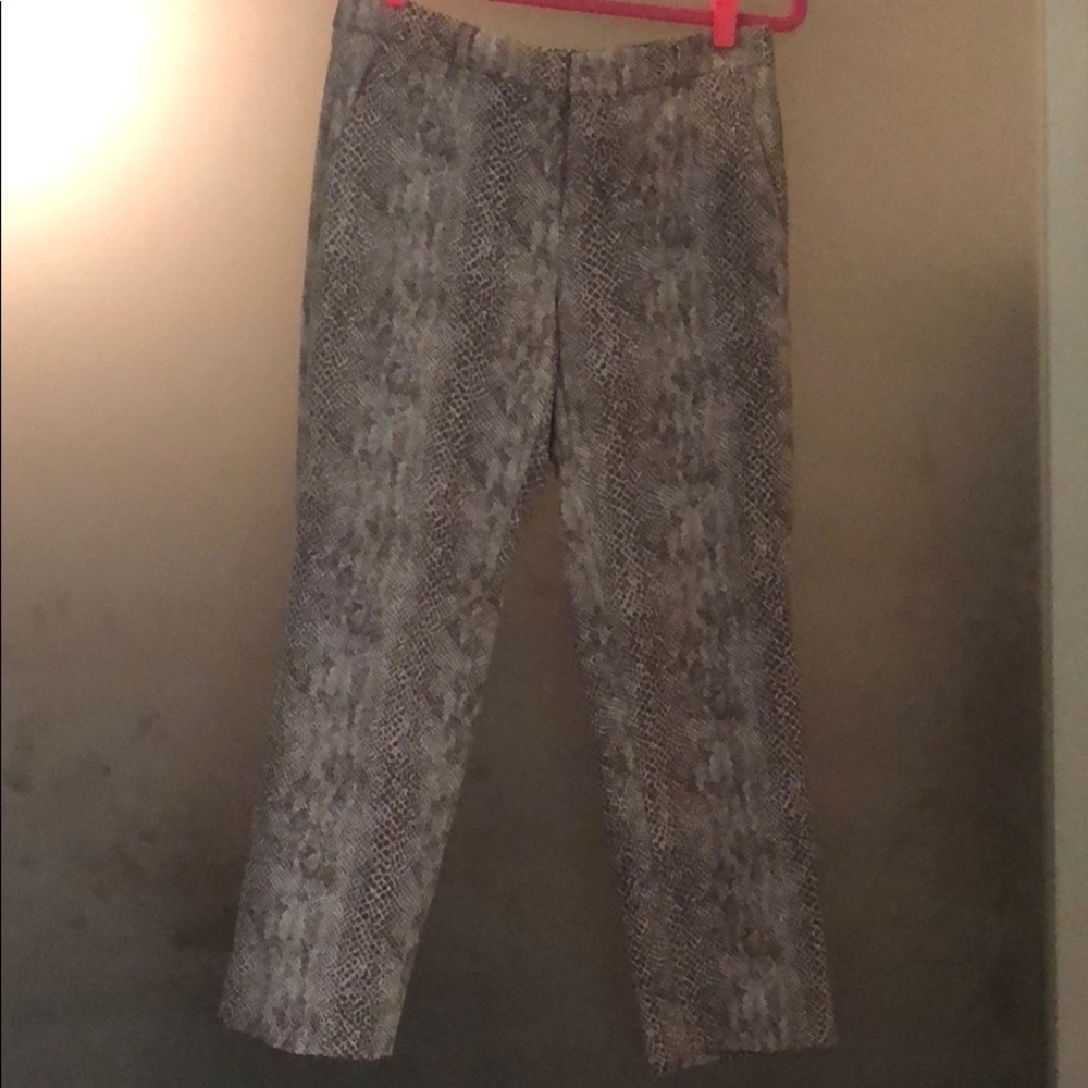 Banana Republic Avery Pants in Brown Snakeskin